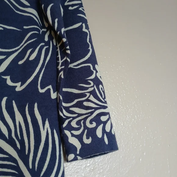 Lilly Pulitzer Sweater Dress XS Merino WoolKnit Floral Coastal Preppy‎ Cozy